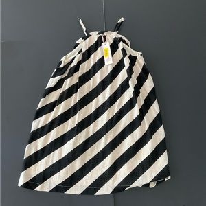 Gianni Bini girls black and white strip dress.